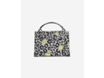 Sac Emily Cuir Imprime Fleur black / yellow / white