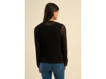 Gilet maille ajourée