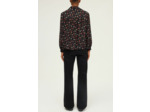 Chemise fine à fleurs contrastées - ABELLINE