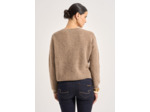 Pull col rond à détails brillants
