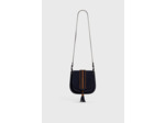 Besace en cuir velours - CAMILLE