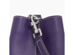 Mini sac seau Louise en cuir grainé