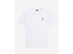 T-Shirt Blanc Avec Broderie Fleur white