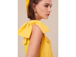 Robe Remarquable Jaune en Polyester