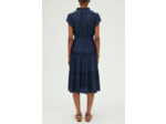 Robe longue cintrée satinée - PRUDENCIA