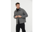 Sur chemise effet drap de laine, poches devant