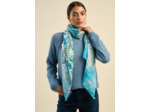 Foulard motifs floral et abstrait