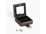 Boite à bijoux de voyage en cuir