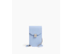 Etui téléphone à rabat Rose en cuir lisse