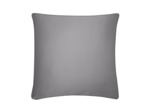 TAIE D'OREILLER | Pure White Satin Lavé - Stone - Finition Black