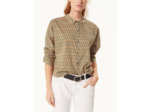 Chemise rose / moutarde