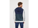 Hoodie graphique «color block» zippé