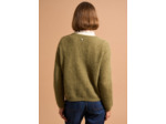 Pull col rond à détails brillants