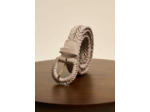 Ceinture tressée en cuir