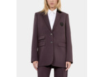 Veste Tailleur En Laine Marron brown