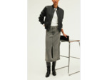 Jupe midi en denim anthracite - CLAUDIA