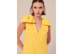 Robe Remarquable Jaune en Polyester