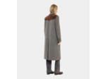 Manteau Long Pied De Poule Noir Et Blanc black white