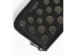 Porte monnaie Emilie en cuir lisse avec studs