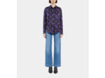 Chemise A Manches Longues Imprimee black /light pink / blue