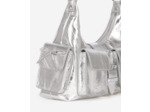 Sac amelia en cuir silver