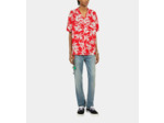 Chemise Imprimée Manches Courtes red / white