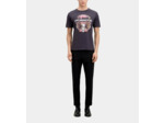 T-Shirt Avec Print Devant Vintage carbone