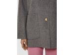 Manteau Milano gris en laine double face