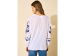 Top brodé 100% coton