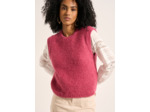 Pull à col rond sans manches
