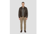 Blouson pilote, cuir d'agneau