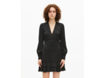 Robe courte en jacquard léopard noire black
