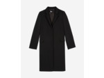 Manteau mi long avec details surpiqure black