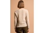 Pull à col V en mohairs et Alpaga