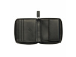 Le cuir lisse portefeuille zip
