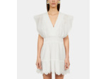 Robe Courte Blanche En Broderie Anglaise black