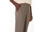 Pantalon droit carreaux sisal