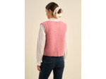 Gilet sans manches en mohair fils métallisés