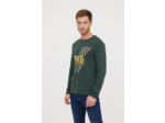 T-shirt manches longues graph «1908» poitrine