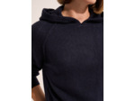 Pull sweat à capuche en maille épaisse