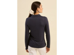 T-shirt col chemise manches longues
