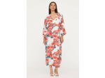Robe LABIA Ivory AOP Flower