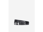 Ceinture en cuir effet croco black