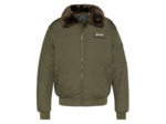 Blouson avec col en fausse fourrure amovible