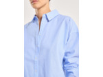 Chemise oversize à rayures en coton