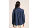 Blouse en denim brodée