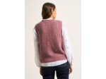 Pull sans manche à col rond