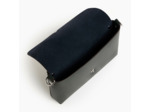 Pochette à rabat avec bandoulières amovibles Sans Couture en cuir lisse