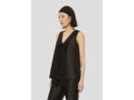Top Topaze Noir en Polyester