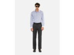 Pantalon de costume en coton et laine gris black grey